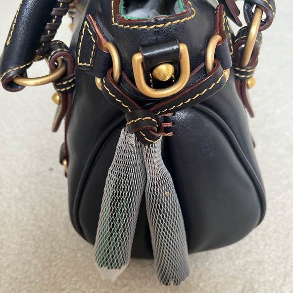 Dooney & Bourke Navy Florentine Micro Satchel - Picture 5 of 10